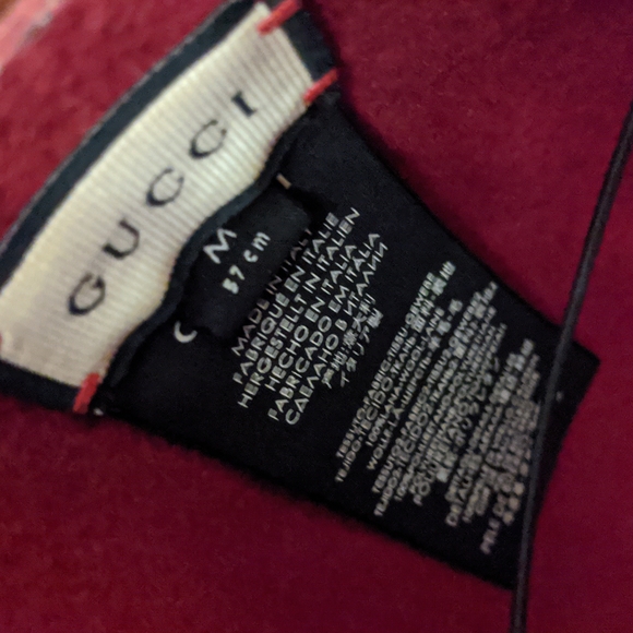 Gucci transparent panel visor Hat red Visiera Show - Picture 4 of 8